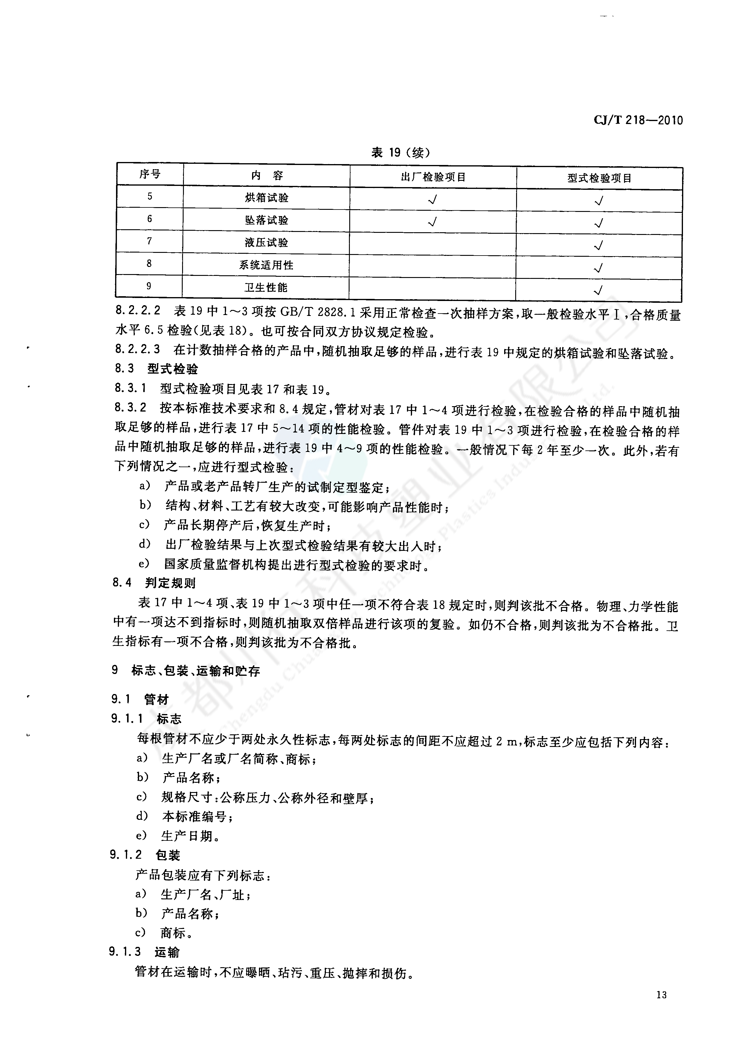 給水用丙烯酸共聚聚氯乙烯管材及管件執行標準(15)